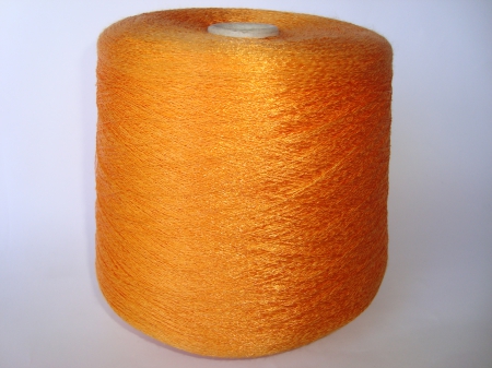 Пряжа оранжевого цвета, вискоза, вес 1.550 ― Вязалка